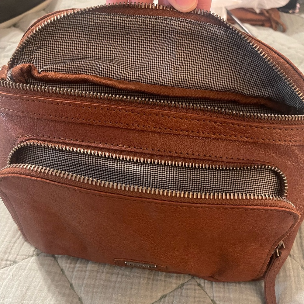 Spikes & Sparrow Rust Leather Belt Bag - Picture 4 of 6